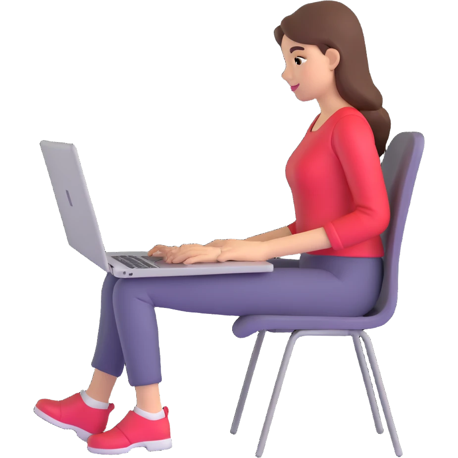 woman on a laptop emoji