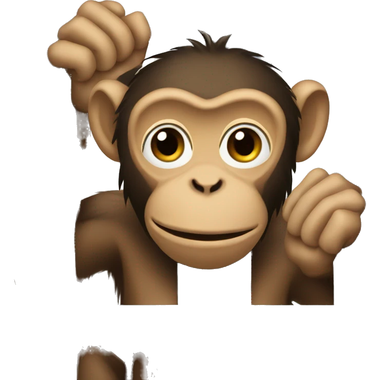 Monkey in behind bars emoji