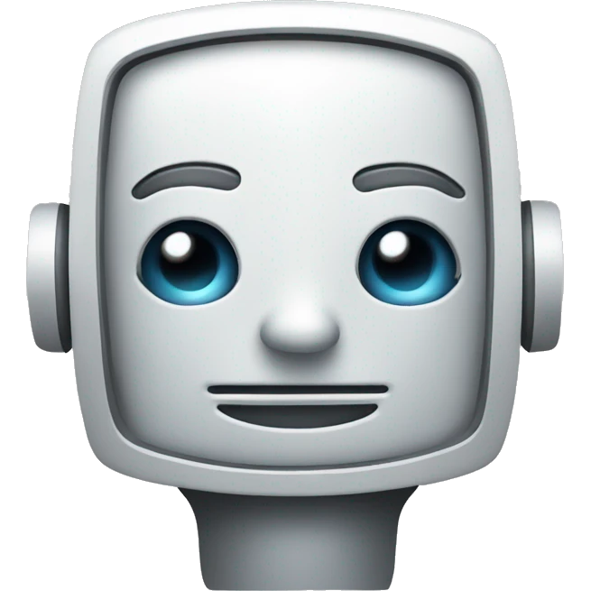 Chatbot Icon featuring A simple chat bubble or robot feature. emoji