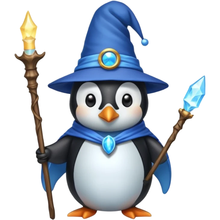 Penguin Wizard emoji