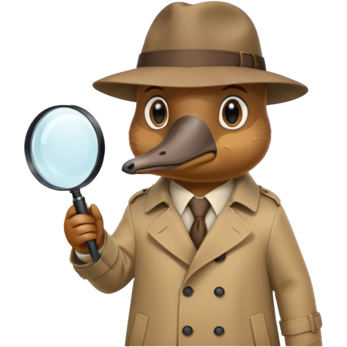 platypus detective emoji