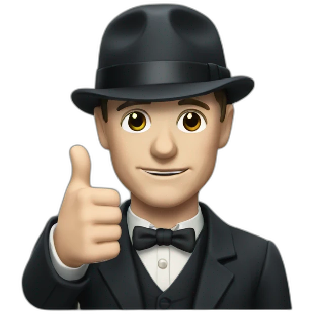 Thomas shelby giving a thumbs up emoji
