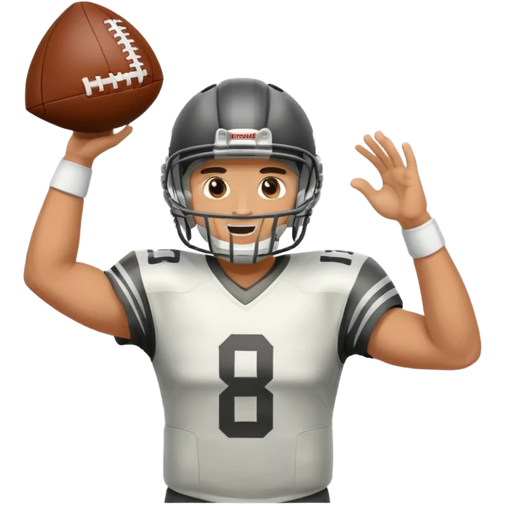 quarterback throwing ball emoji