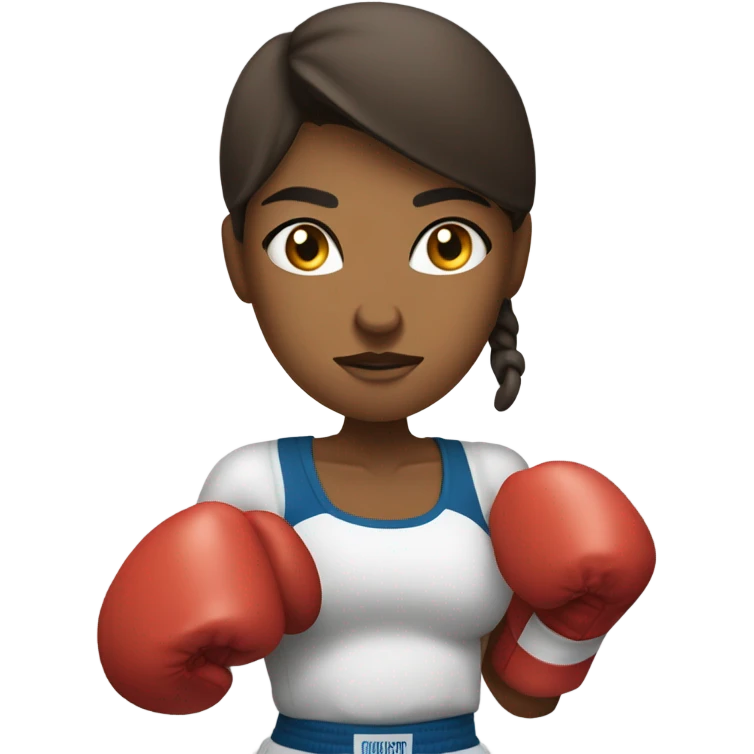 Boxing girl emoji