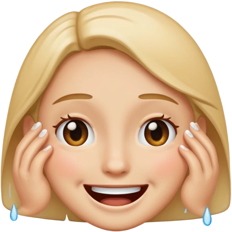 Gülmekten ağlamak  emoji
