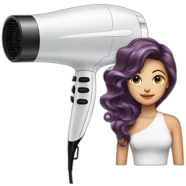 Hairdryer Babyliss whit woman emoji