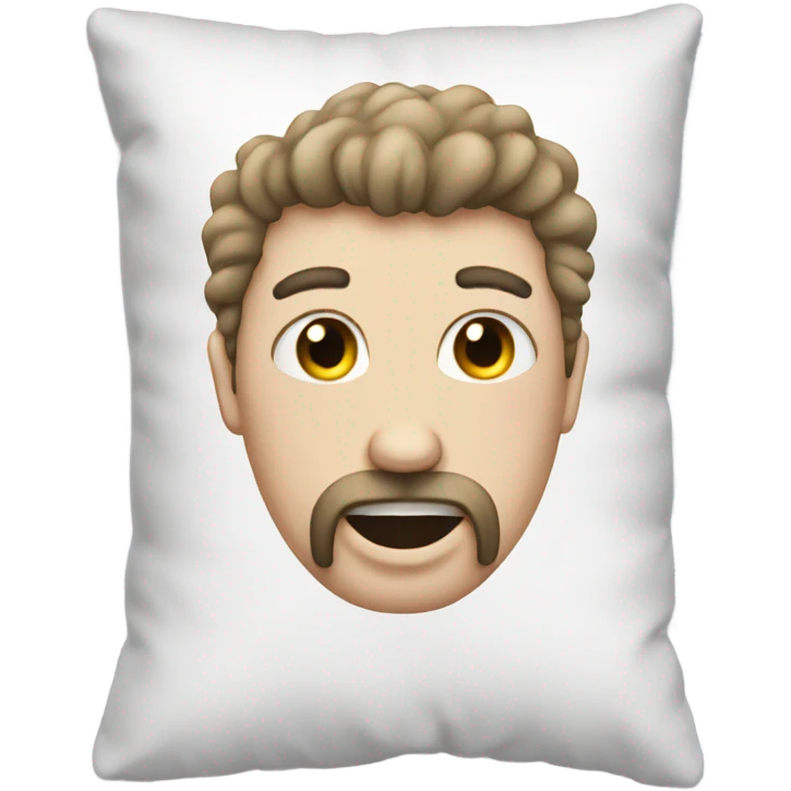 White pillow hairy emoji