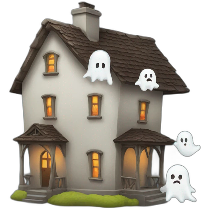 house with ghosts emoji