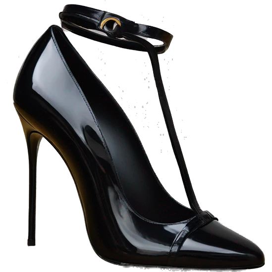 saint laurent OPYUM HEELS IN PATENT LEATHER BLACK emoji