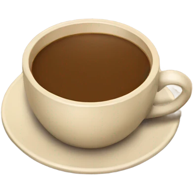 Beige coffee emoji