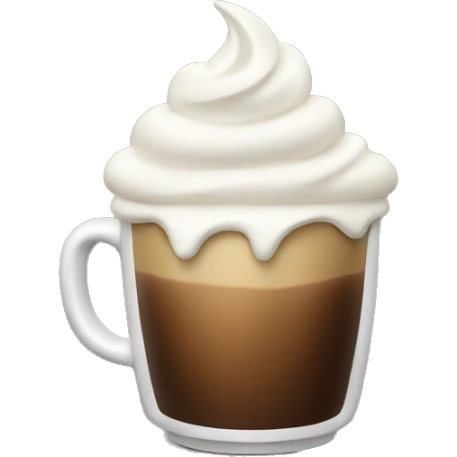 Coffee with whipped cream  emoji
