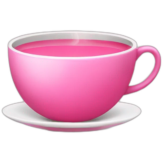 Pink tea emoji