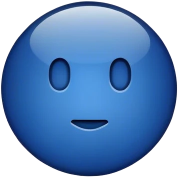 dark blue like button emoji