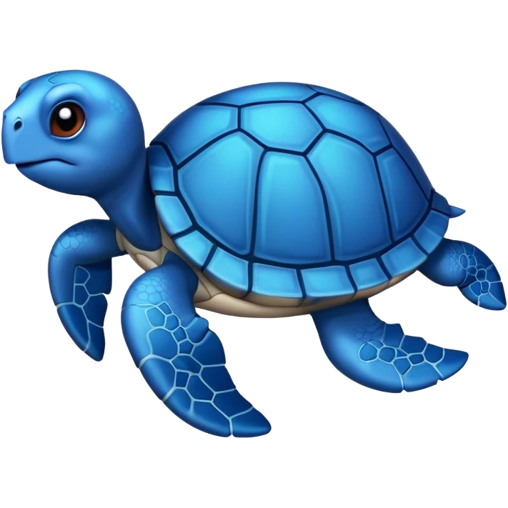 Blue turtle emoji