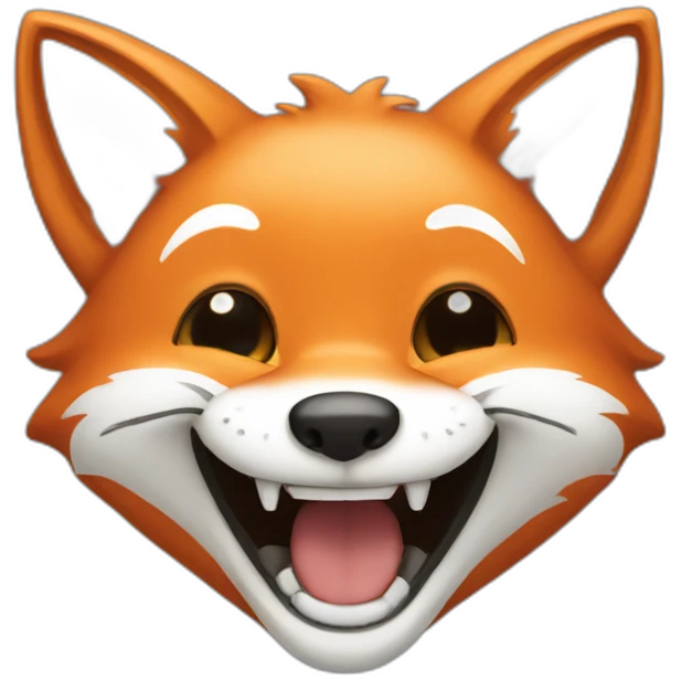 fox laughing emoji