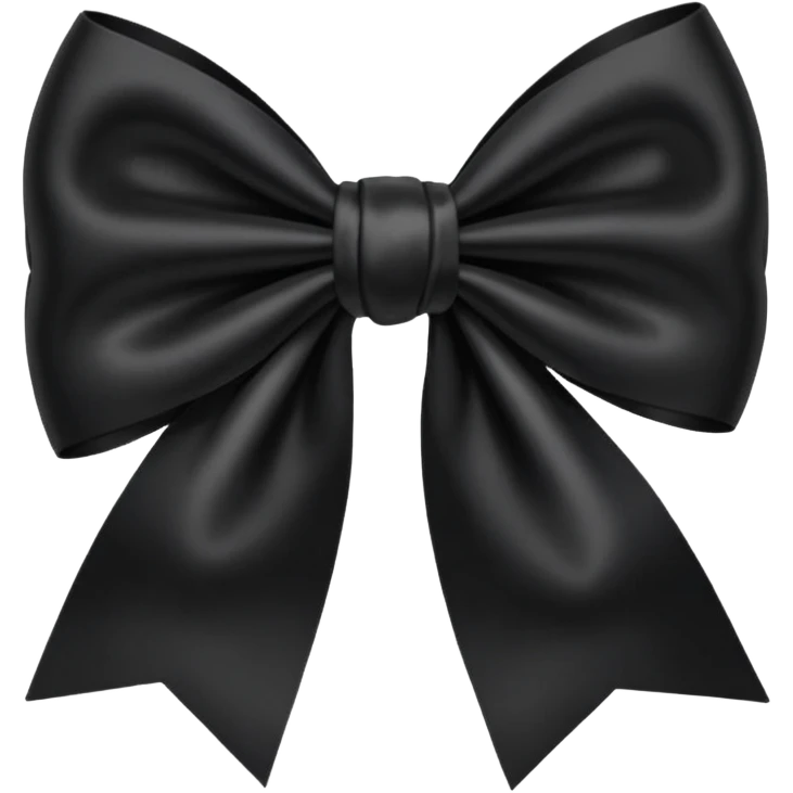 Black bow emoji