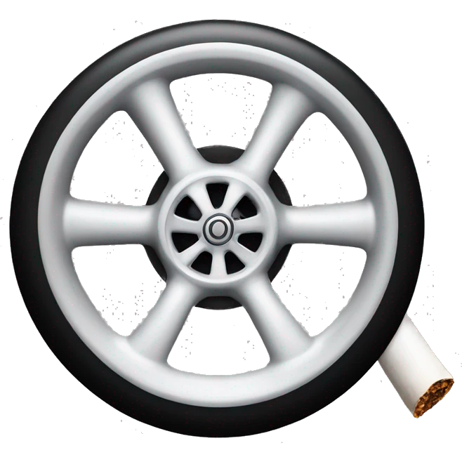 smoking F1 wheel emoji