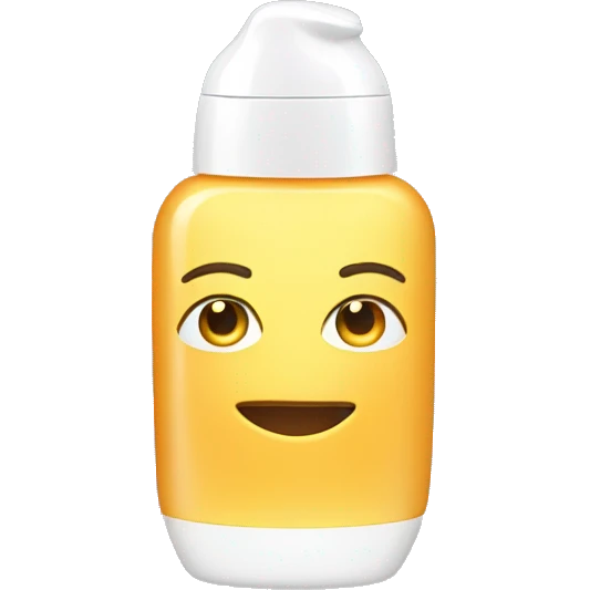 little facial sunscreen bottle emoji