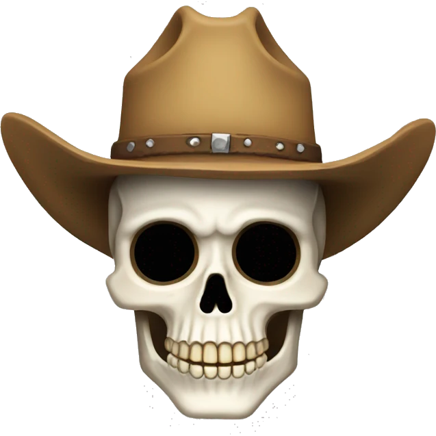 skeleton cowboy emoji