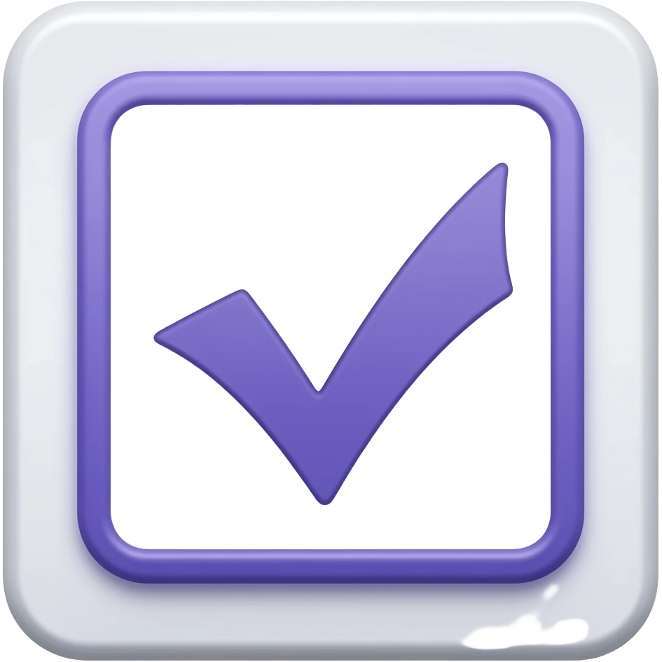 violet checklist document emoji
