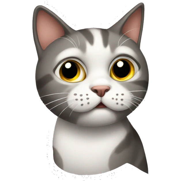a confused cat emoji