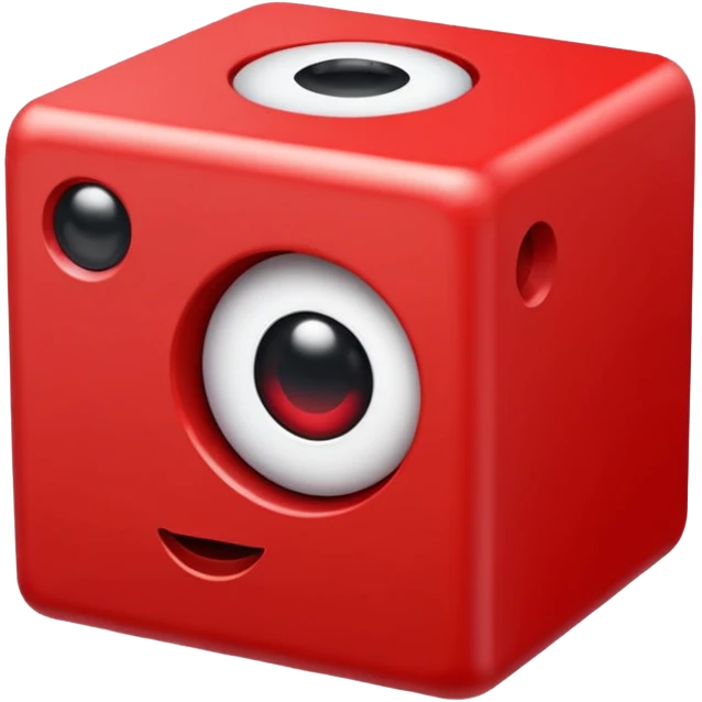 red Cube had 1 circle eye emoji