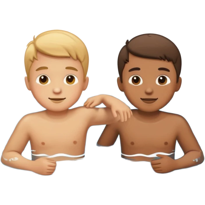 boys swimming apple style emoji  emoji