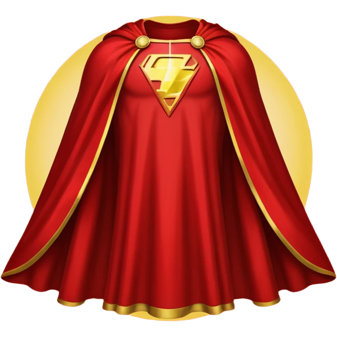 shazam's cape only emoji