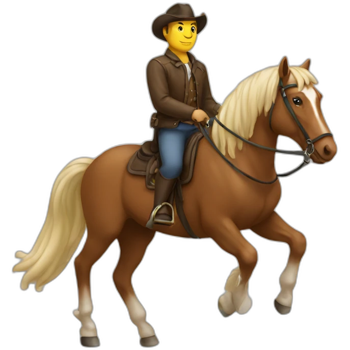 man on horse emoji