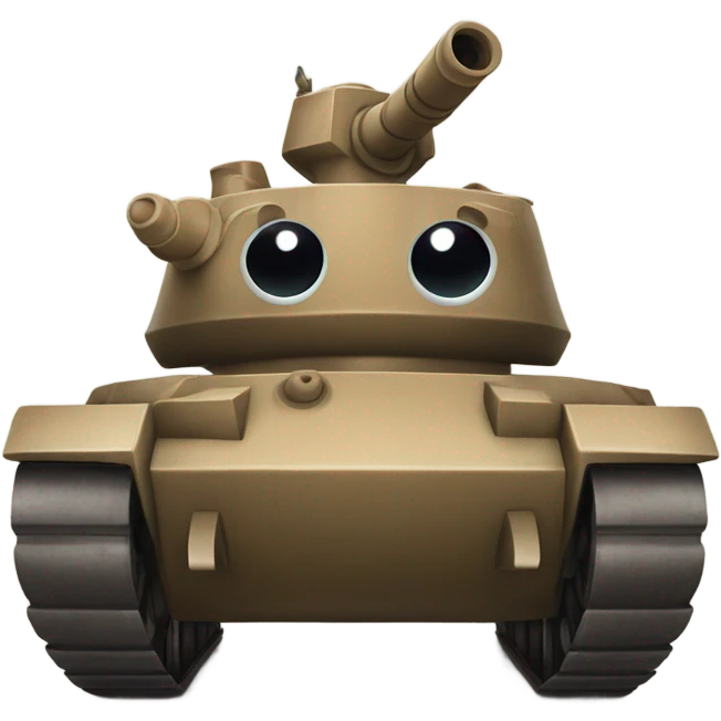 tank with car Kirby eyes emoji