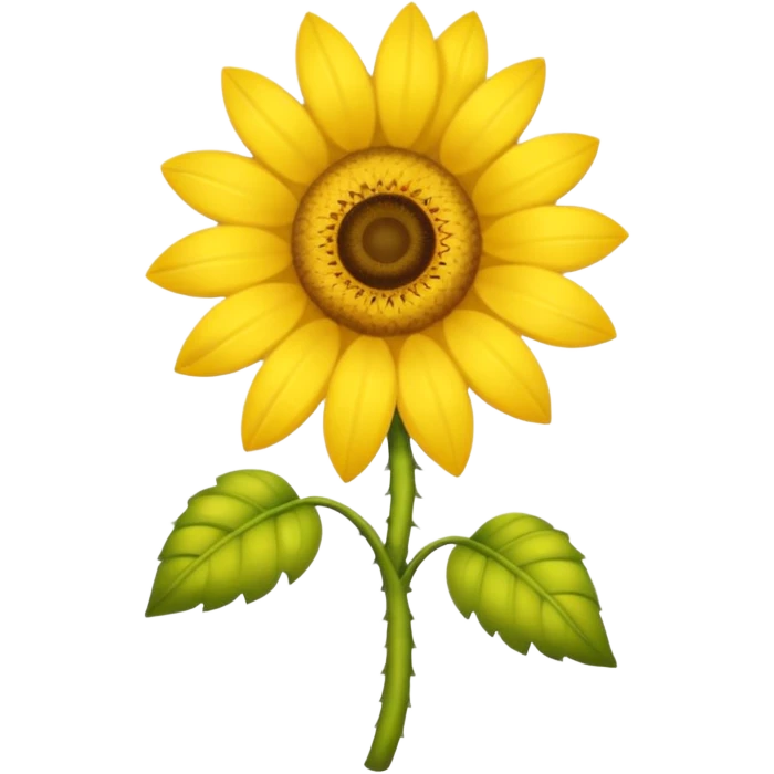 Chupeta amarela com um girassol  emoji