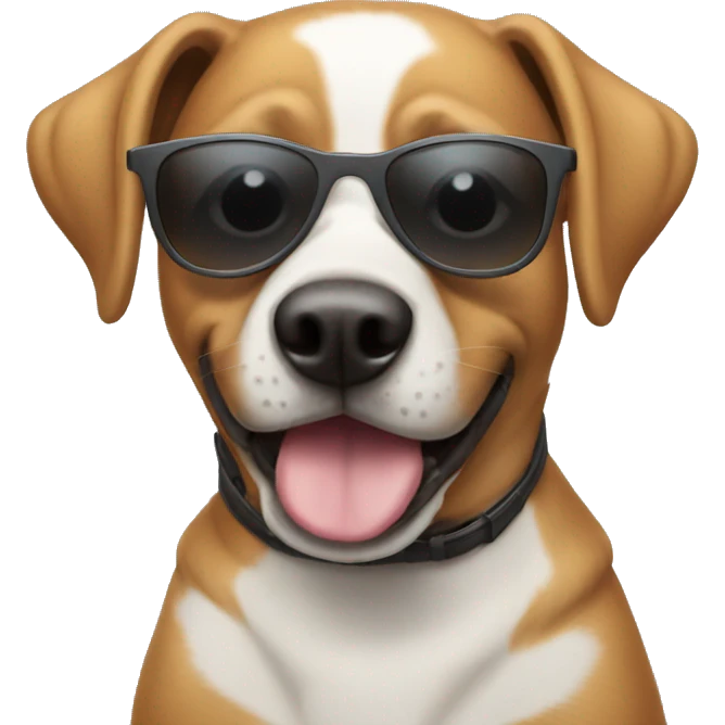 dog wearing sunglasses  emoji