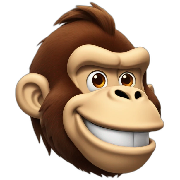 donkey kong smiling emoji
