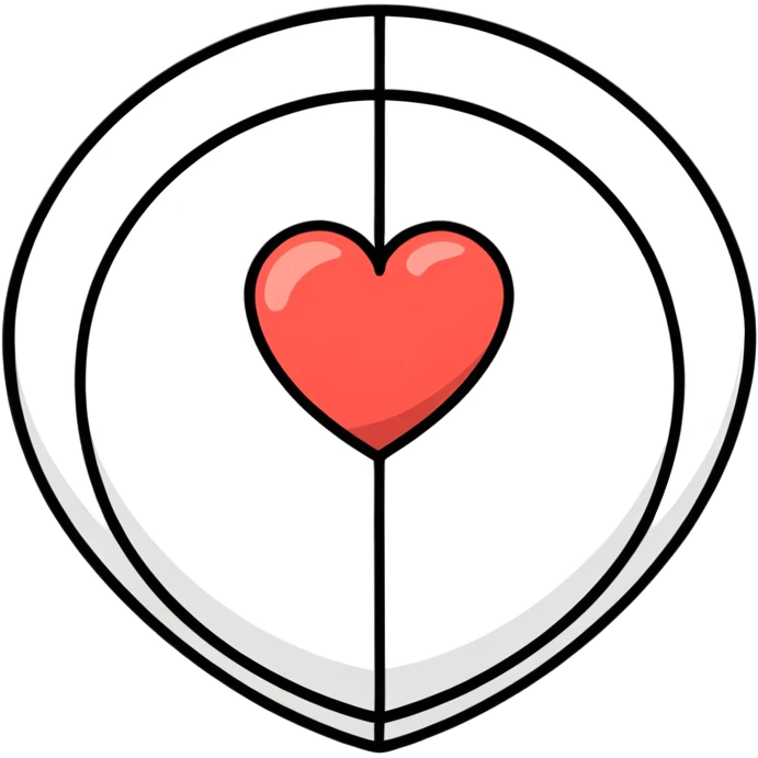Simple heart emoji