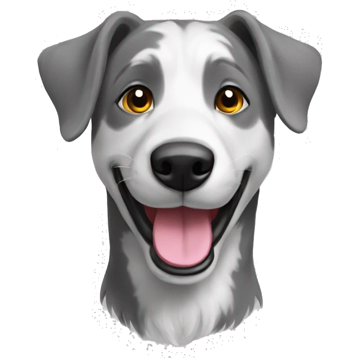 happy grey border colia portret emoji