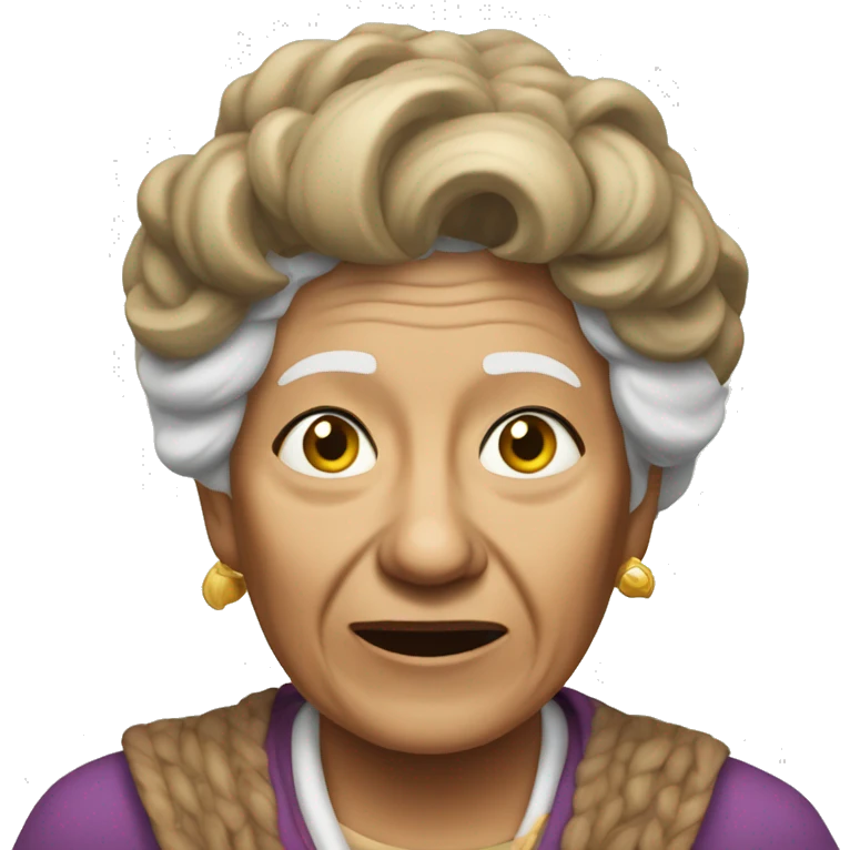 anciana saltando a la comba emoji