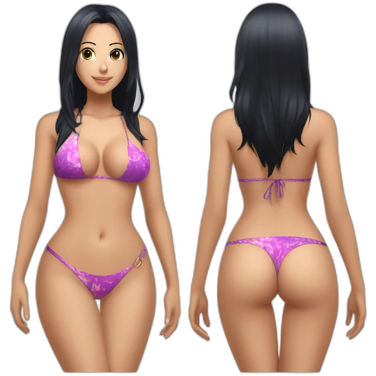 nico robin full body pawg small bikini emoji
