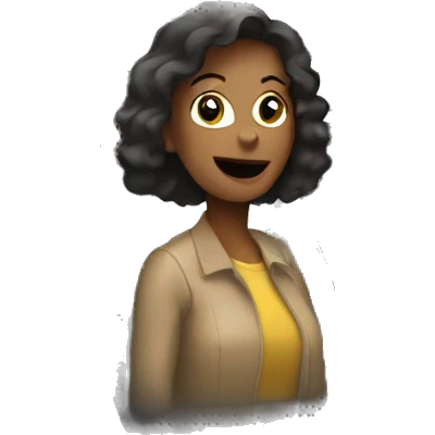 woman coming out of a car emoji