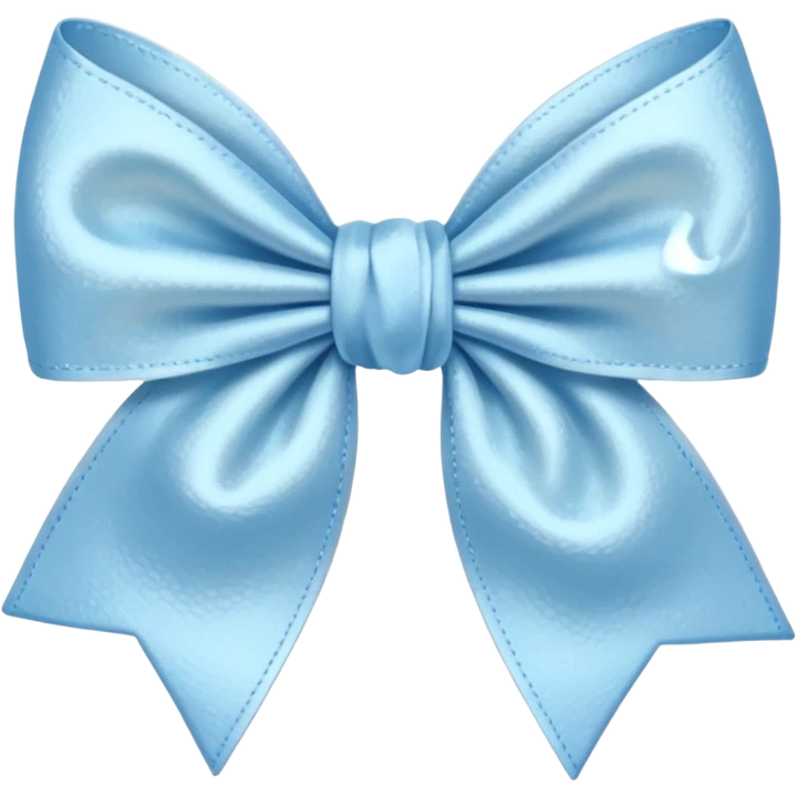 artsy bow delicate pastel blue colour emoji