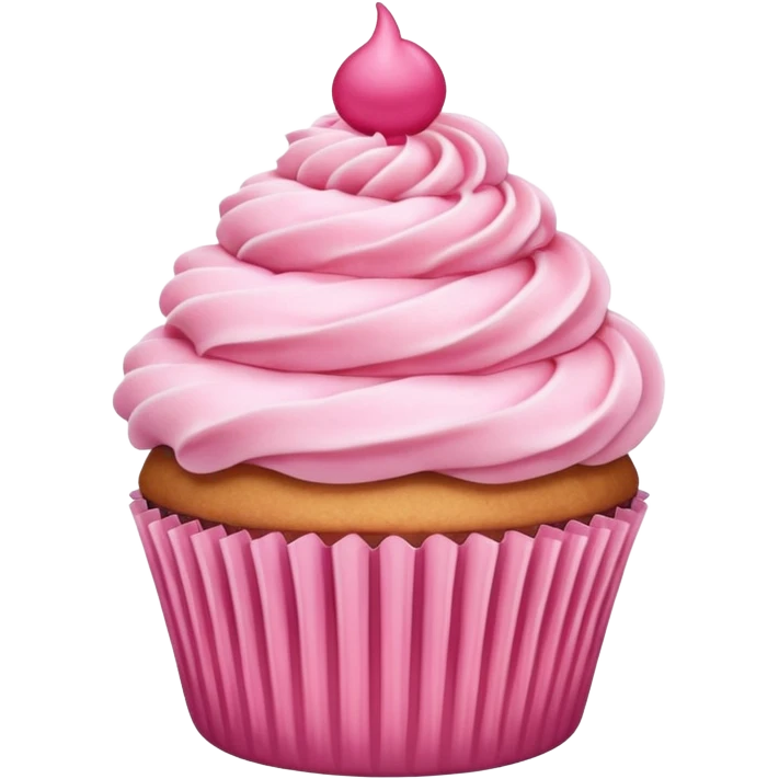 Cupcake with pink icing emoji