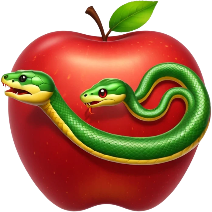 Snake apple  emoji