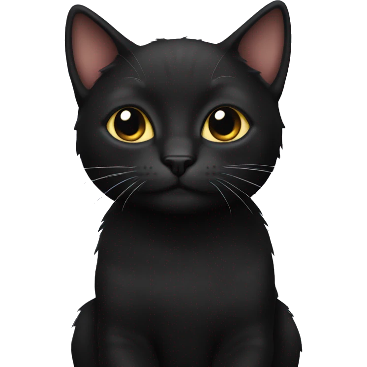 black kitty emoji