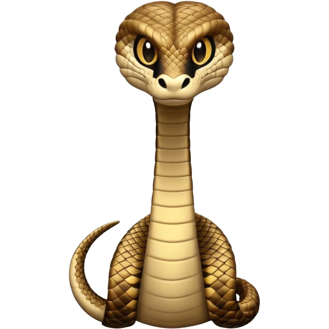 cobra is in its upright defensive posture emoji
