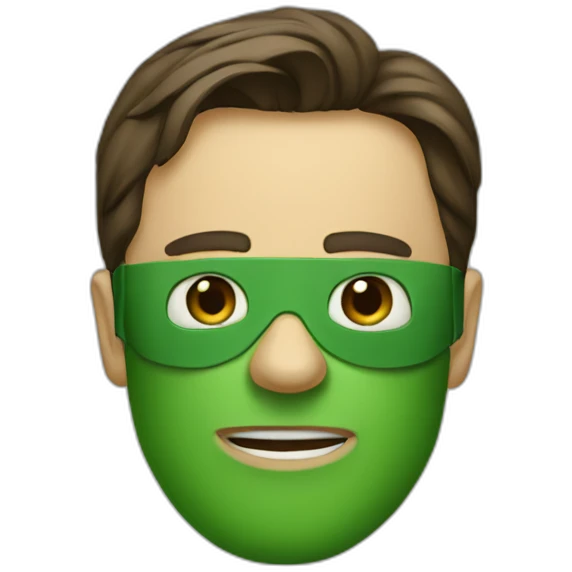 green mask nim Carrey emoji