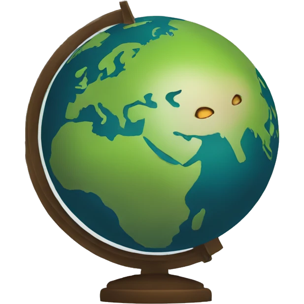 A komodo world globe emoji