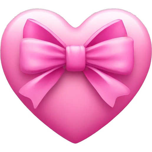 pink heart with bow emoji