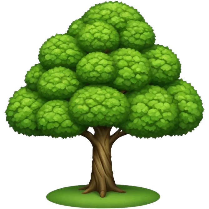 Cloud Pruning / Niwaki tree emoji