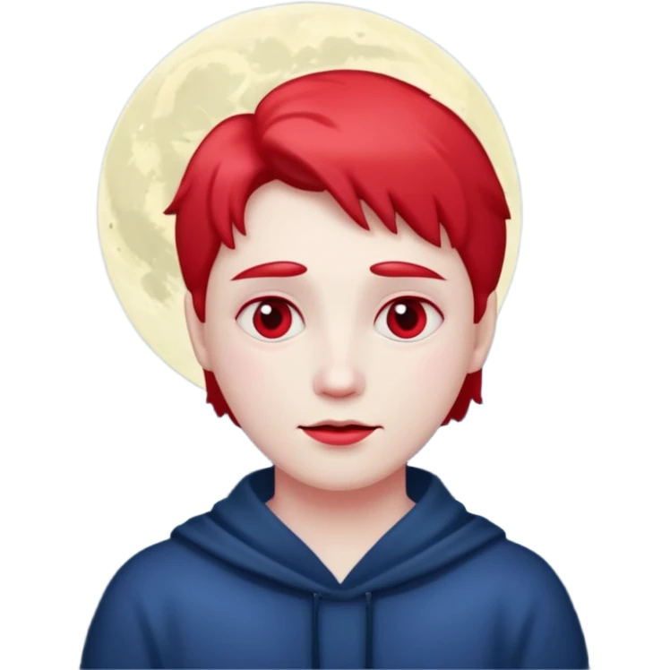 Curse dterrifying horror Crimson faceMoon emoji