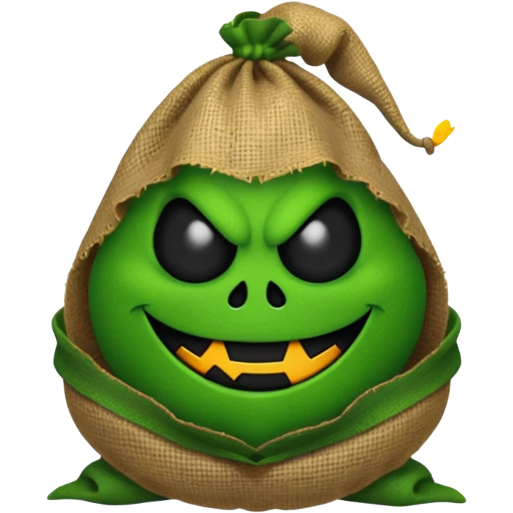 create Oogie boogie From nightmare before Christmas As Emojis that don’t already exists. emoji
