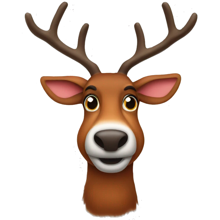 Rudolf the red nose reindeer  emoji